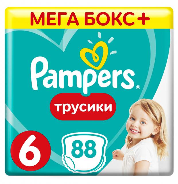 

Трусики-подгузники Pampers Pants 6 (16+ кг), 88 шт