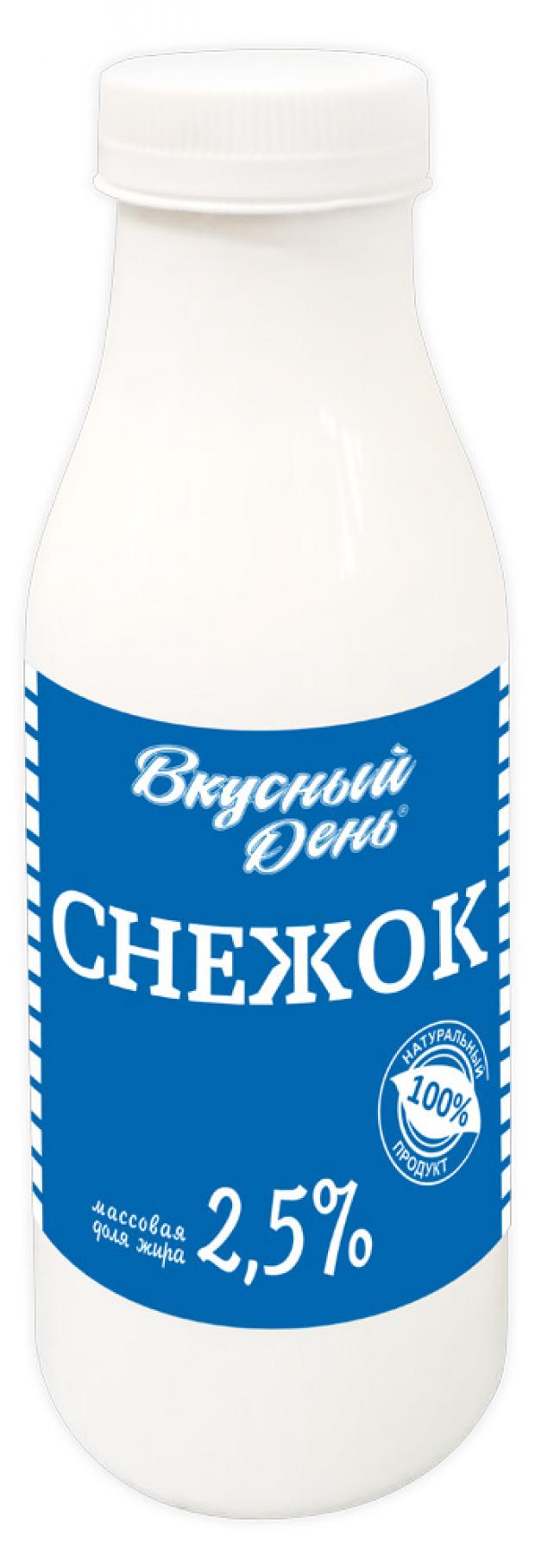 фото Снежок «вкусный день» бутылка 2,5 % 400 г