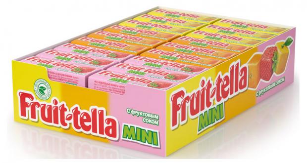 

Конфеты жевательные Fruit-tella Mini с фруктовым соком, 11 г