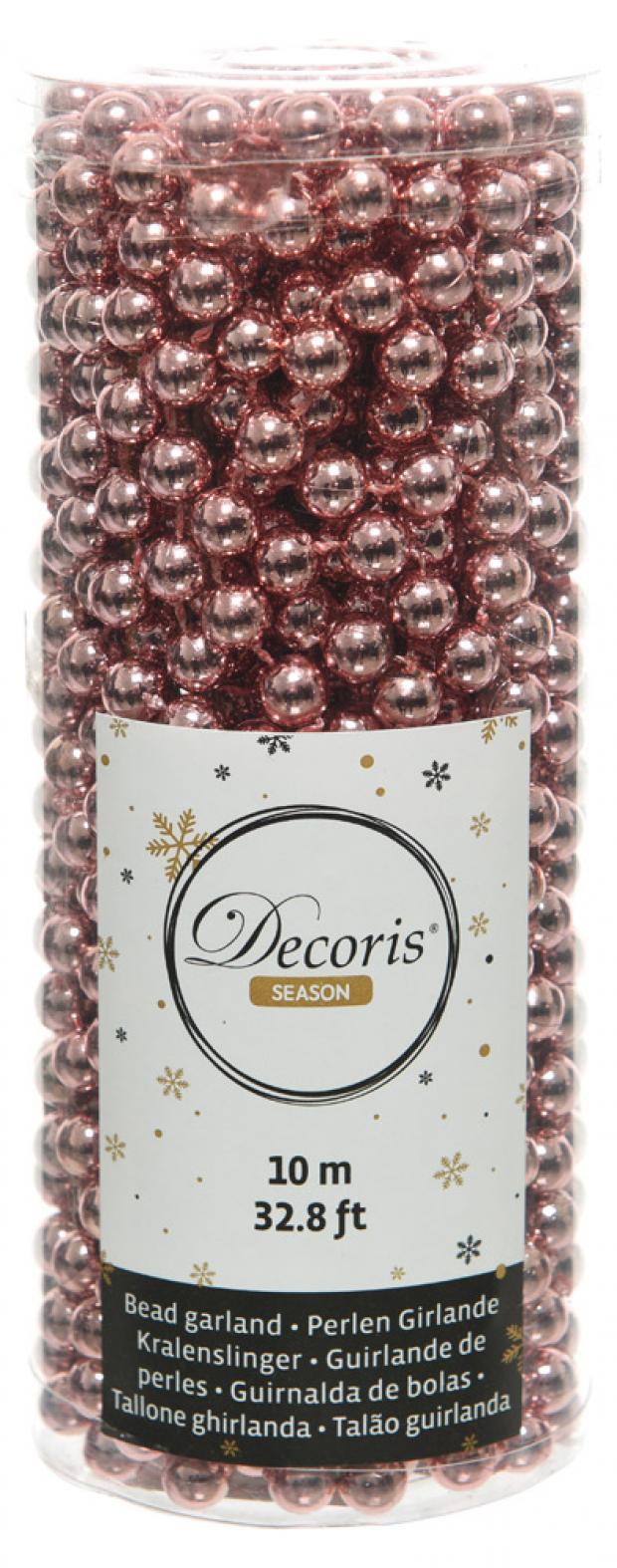 фото Гирлянда decoris пластиковая розовая, 10 м