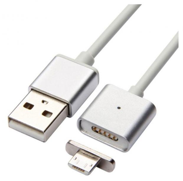 

Кабель Mobility магнитный USB на MicroUSB белый