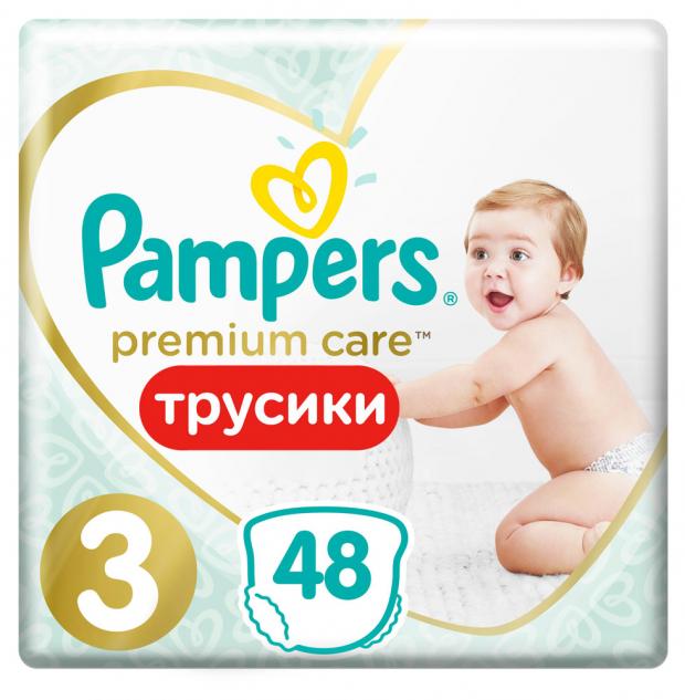 фото Трусики pampers premium care pants 3 (6-11 кг, 48 шт