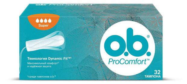 фото Тампоны гигиенические o.b. procomfort super, 32 шт