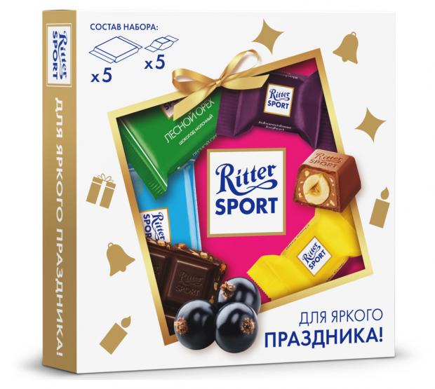 

Подарочный набор Ritter SPORT Яркий мини-микс, 123 г