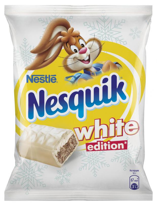 фото Конфета nesquik white edition с какао и белым шоколадом, 171 г