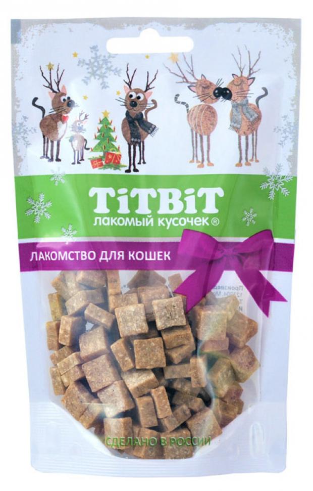 фото Лакомство для кошек titbit кубики из трески, 60 г