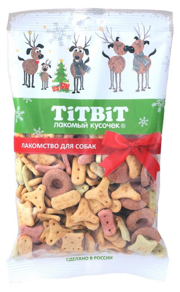 фото Лакомство для собак titbit печенье вкусный праздник, 130 г