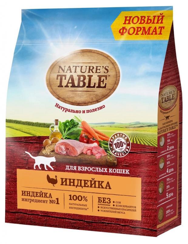 фото Сухой корм для кошек nature's table индейка, 1,1 кг