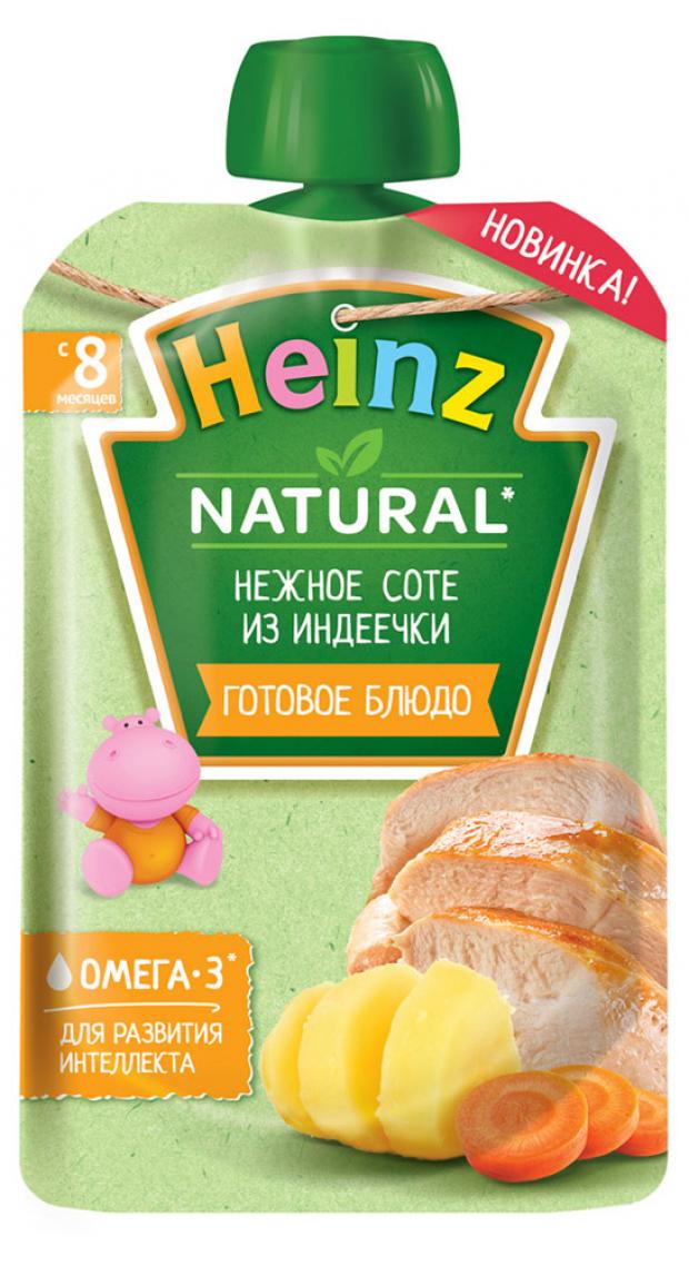 фото Пюре мясное heinz соте нежное из индейки с 8 месяцев, 90 г