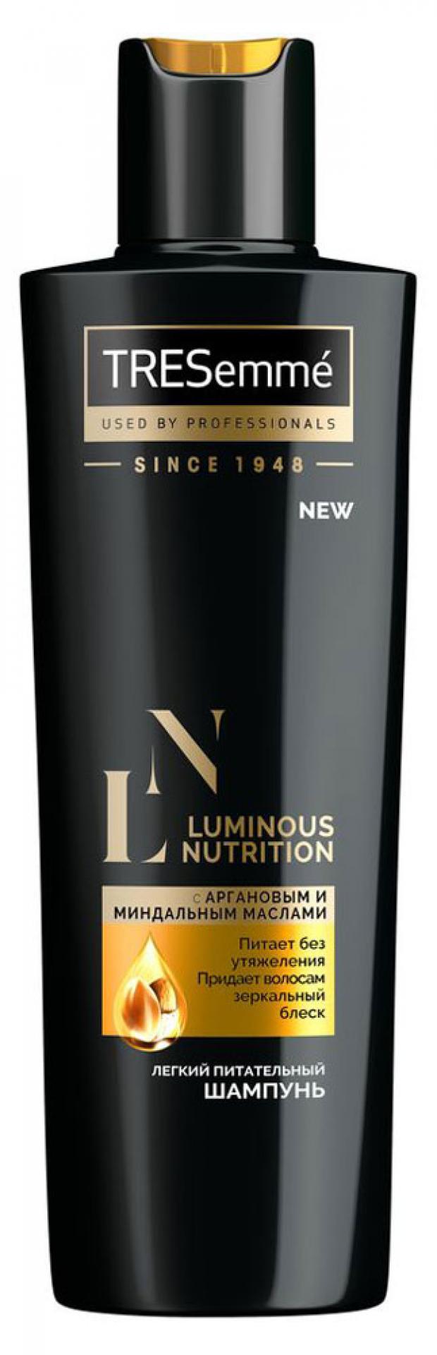 фото Шампунь для волос tresemme luminous nutrition питательный, 230 мл