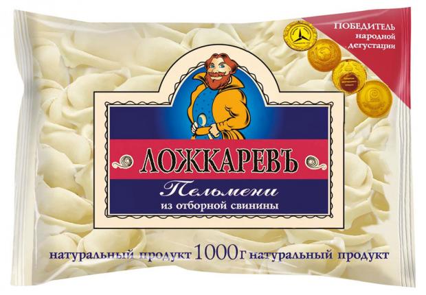 Пельмени свиные «Ложкаревъ», 900 г