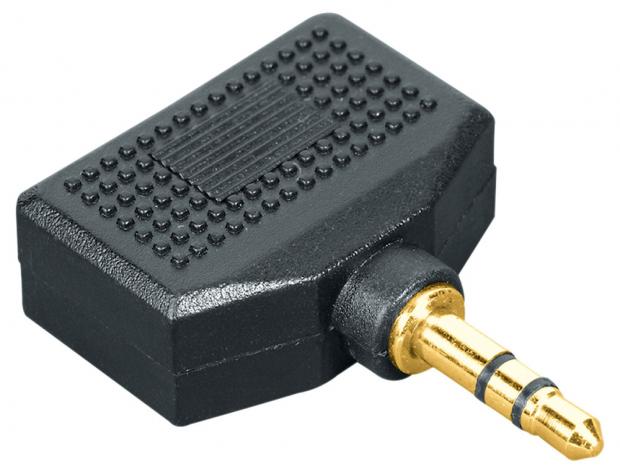 фото Адаптер qilive jack 3.5 gold 1m-2f