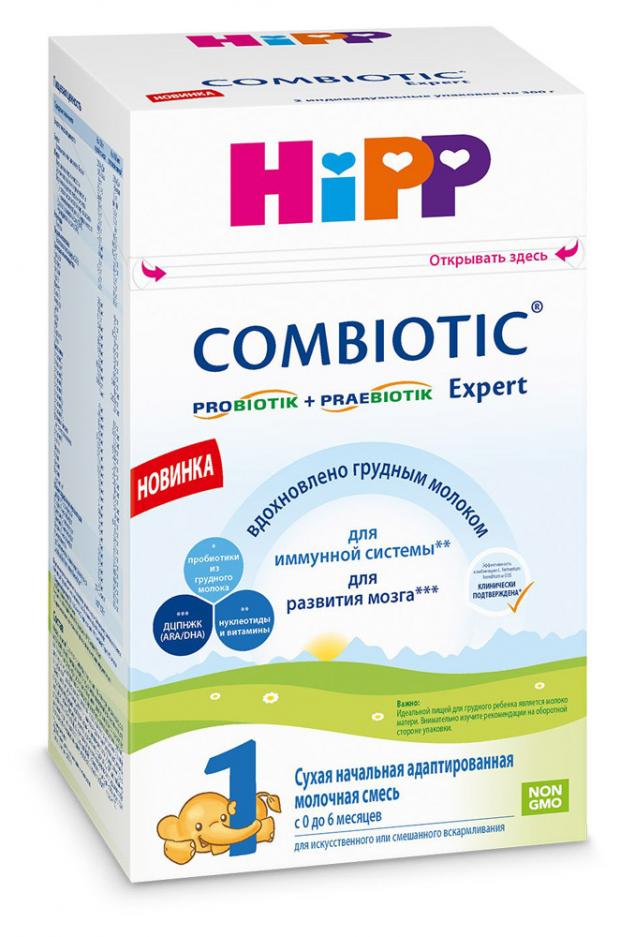 фото Смесь сухая молочная hipp hipp combiotic expert 1 с рождения, 600 г