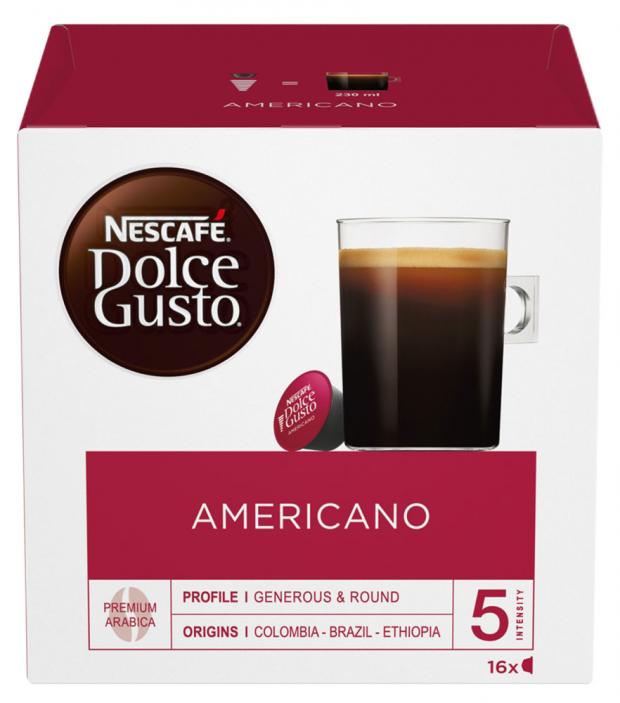 

Кофе в капсулах Nescafe Dolce Gusto Americano, 16 шт