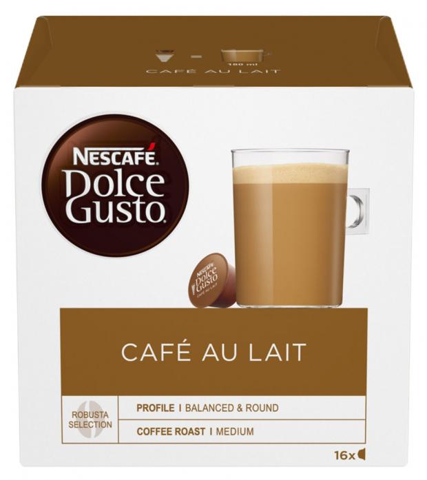 фото Кофе в капсулах nescafe dolce gusto café au lait, 16 шт