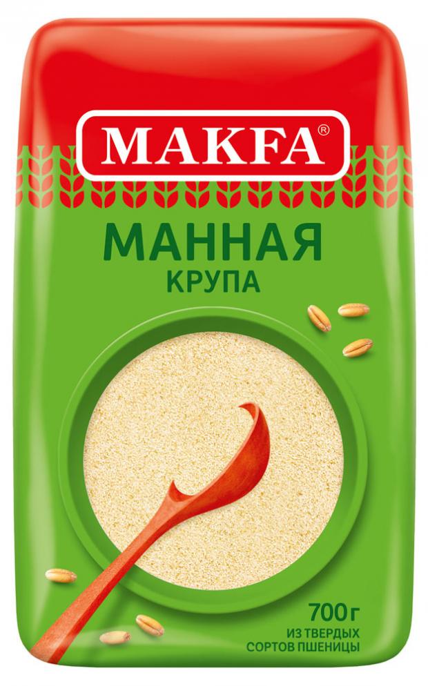 фото Крупа манная makfa из твердых сортов пшеницы, 700 г