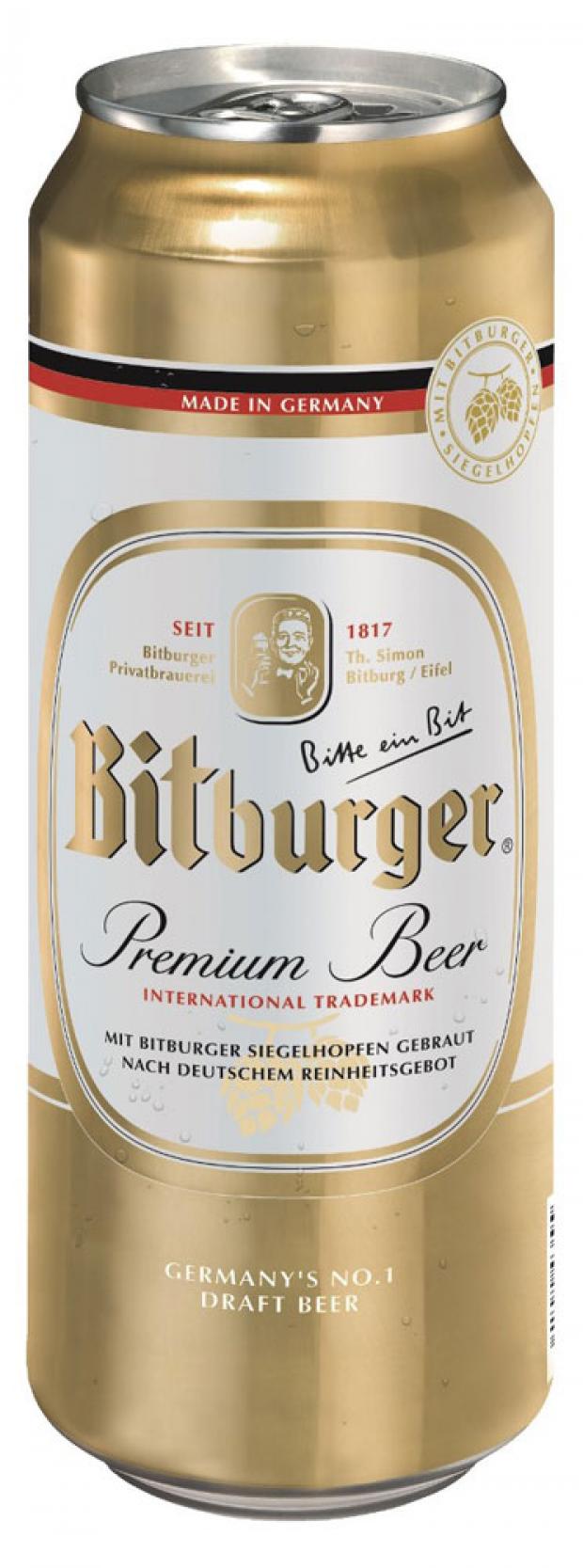 фото Пиво bitburger premium pils светлое фильтрованное 4,8%, 500 мл