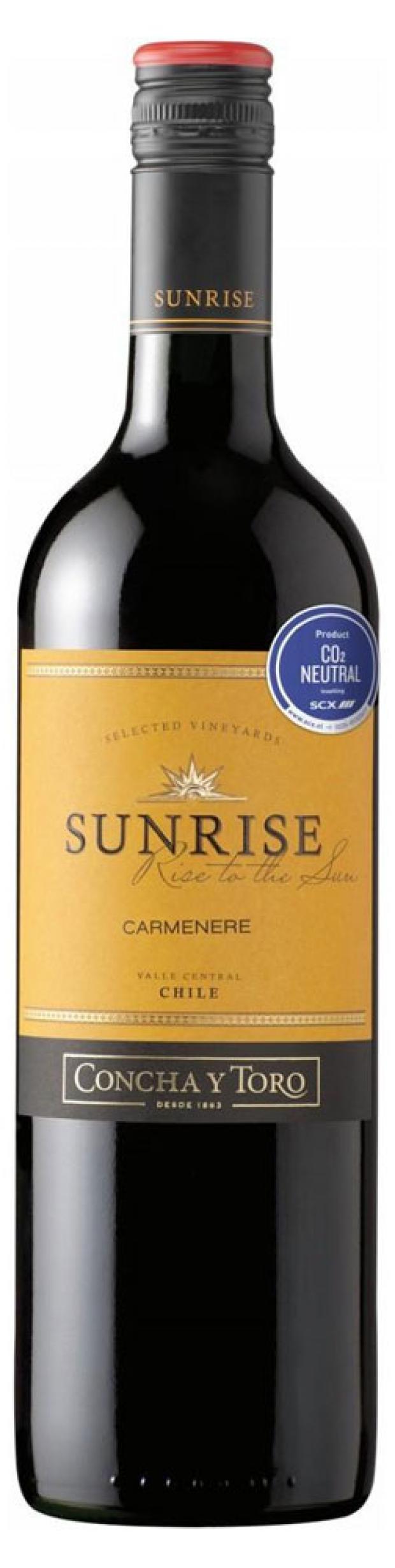 фото Вино sunrise carmenere красное полусухое чили, 0,75 л