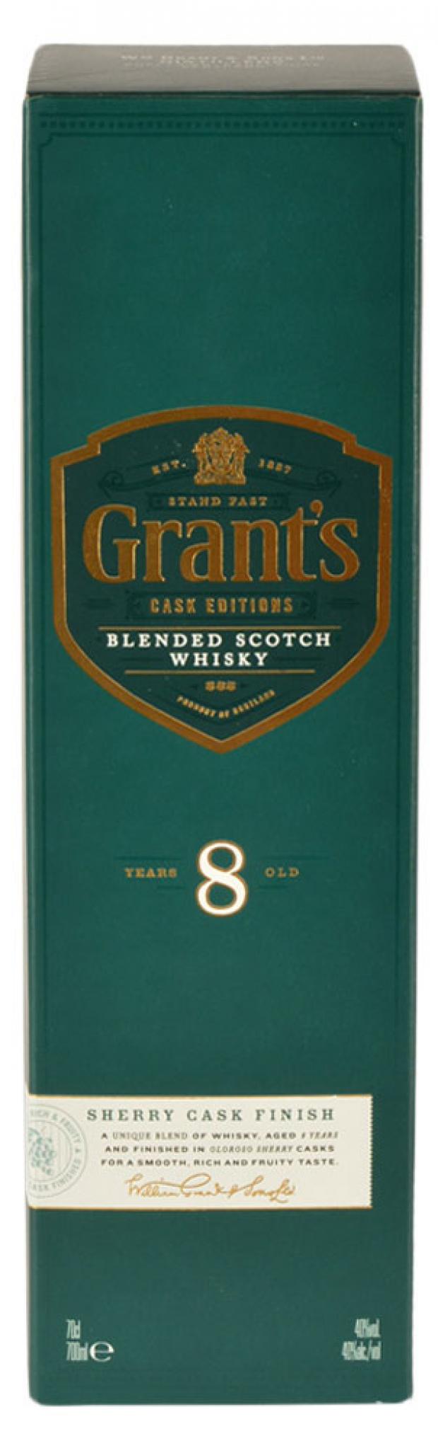 фото Виски grant's sherry cask finish в подарочной упаковке великобритания, 0,7 л