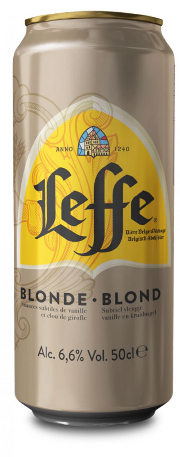 фото Пивной напиток leffe blond светлое фильтрованное 6,6%, 500 мл