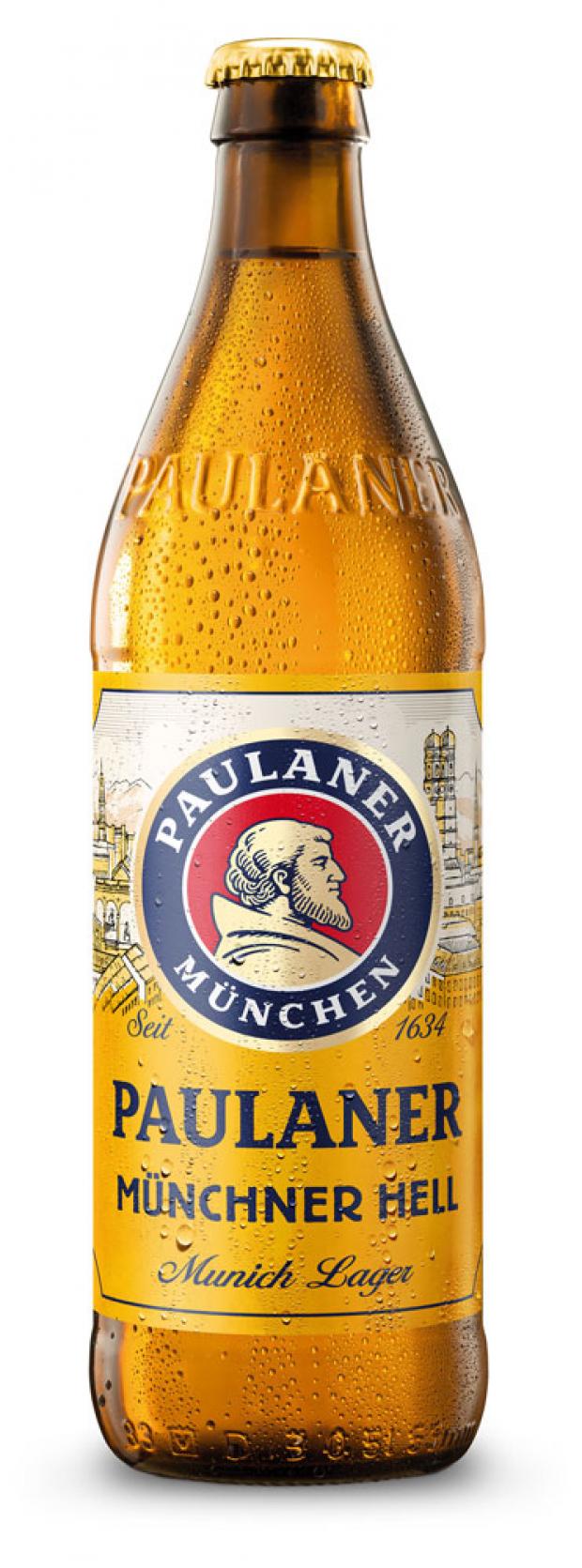 фото Пиво paulaner original munchner светлое фильтрованное 4,9%, 500 мл