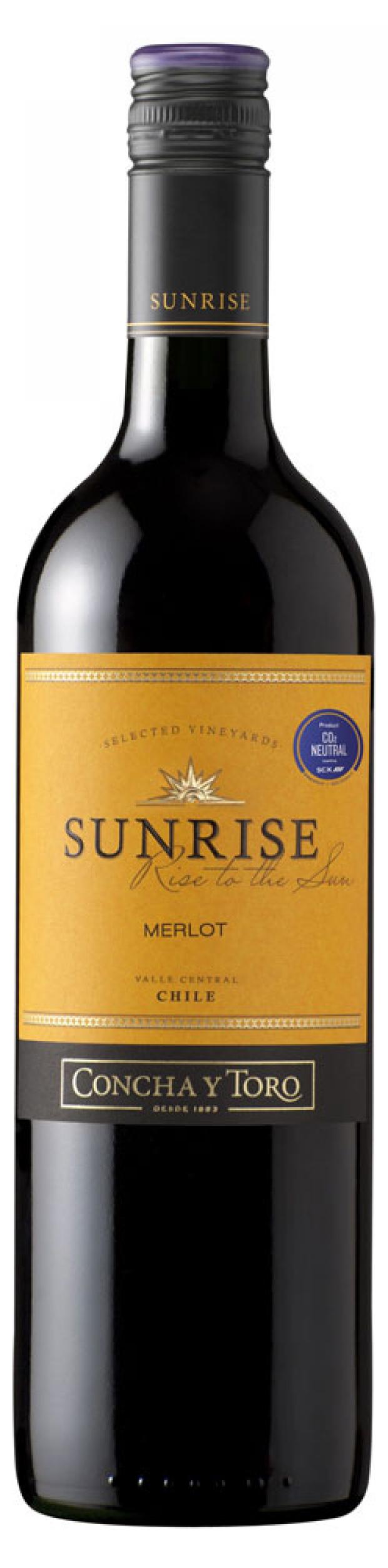 фото Вино sunrise merlot красное полусухое чили, 0,75 л