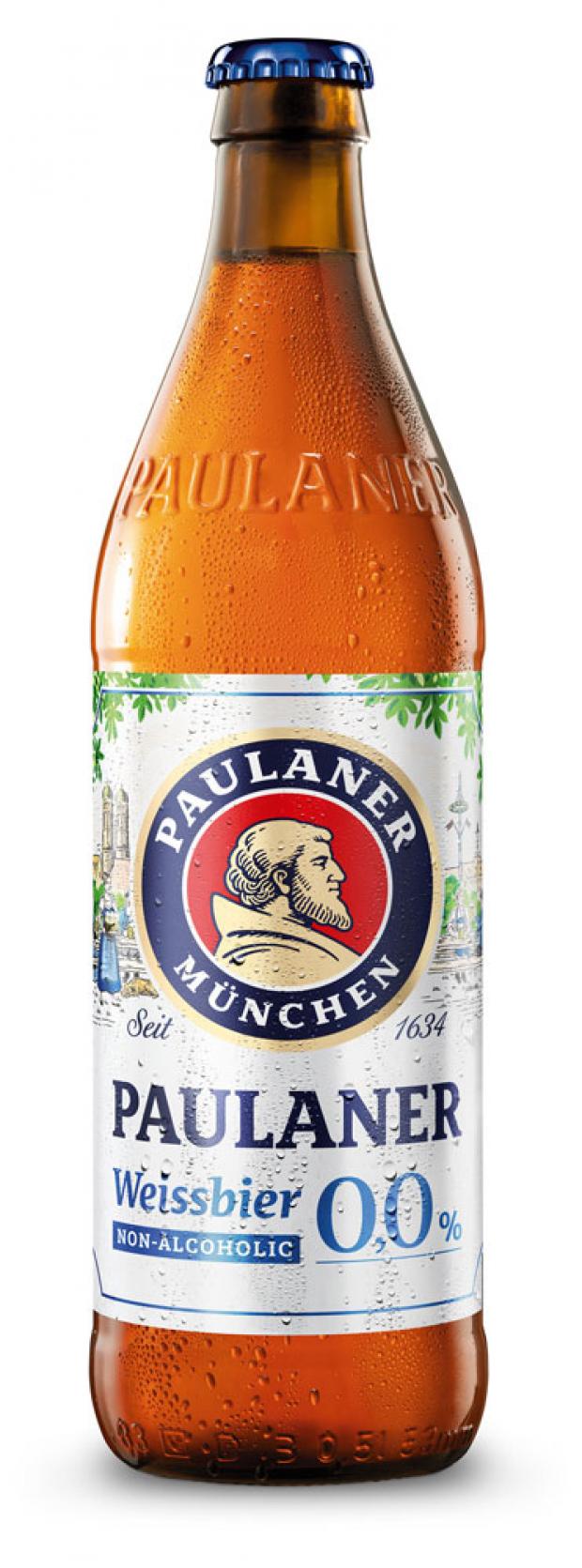 фото Пиво paulaner weissbier paulaner светлое нефильтрованное 0%, 500 мл