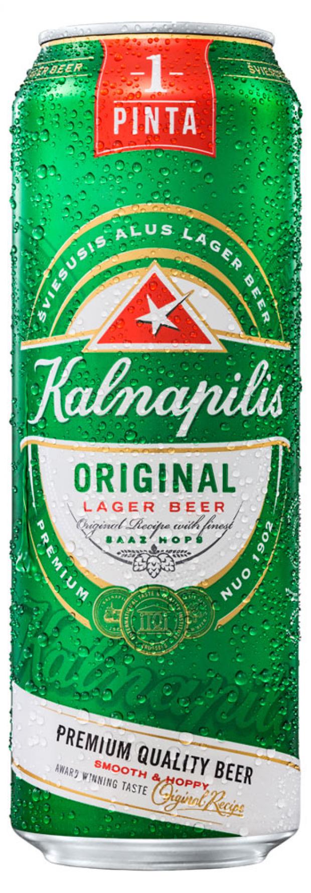 фото Пиво kalnapilis original светлое фильтрованное 5%, 568 мл