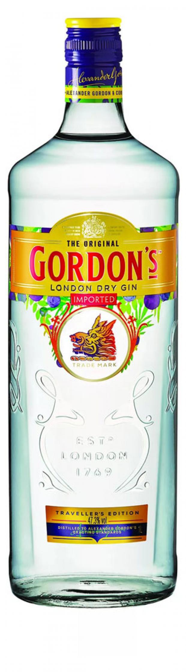 фото Джин gordon’s london dry великобритания, 1 л gordon's