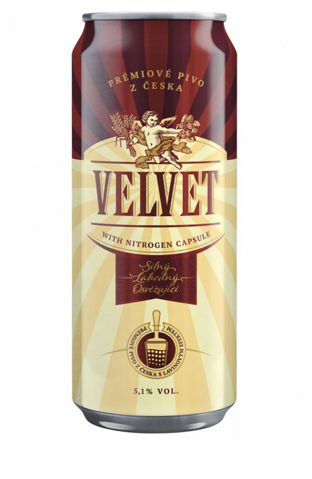 фото Пиво velvet светлое фильтрованное 5,1%, 440 мл