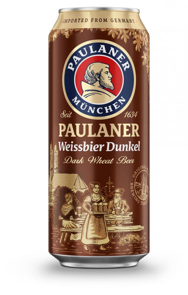 фото Пиво paulaner weissbier dunkel темное нефильтрованное 5,3%, 500 мл