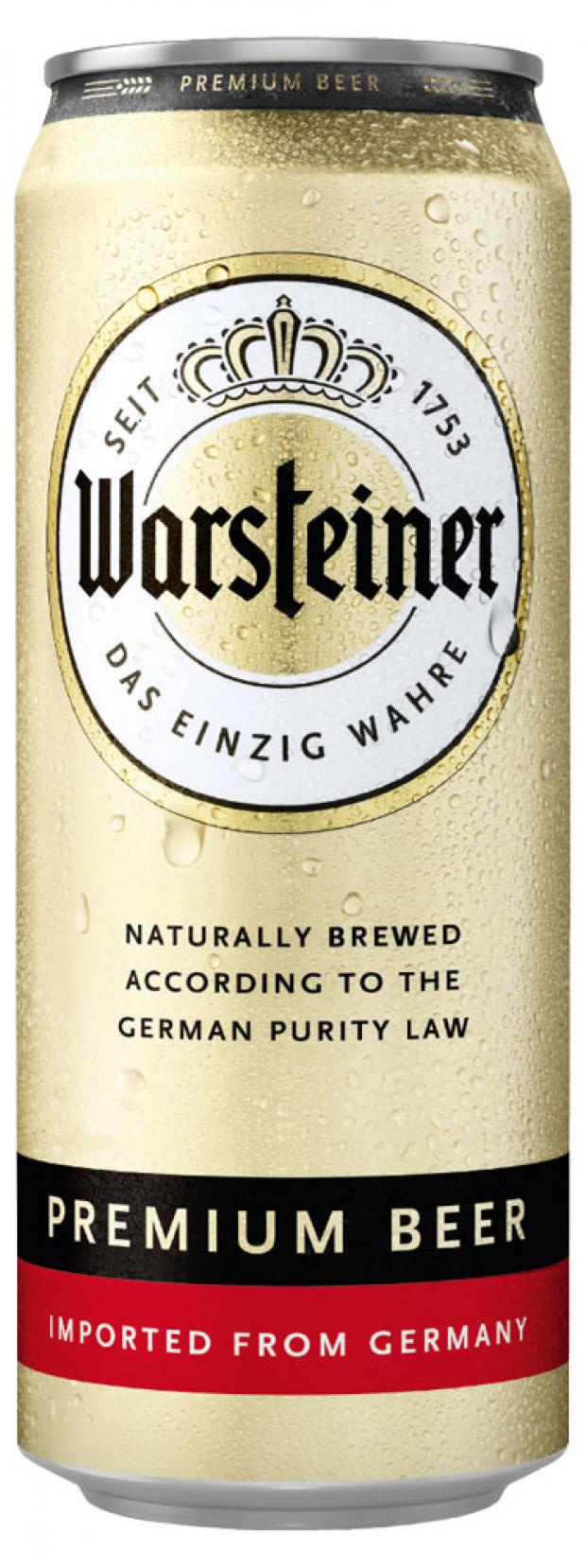 фото Пиво warsteiner premium beer светлое фильтрованное 4,8%, 500 мл