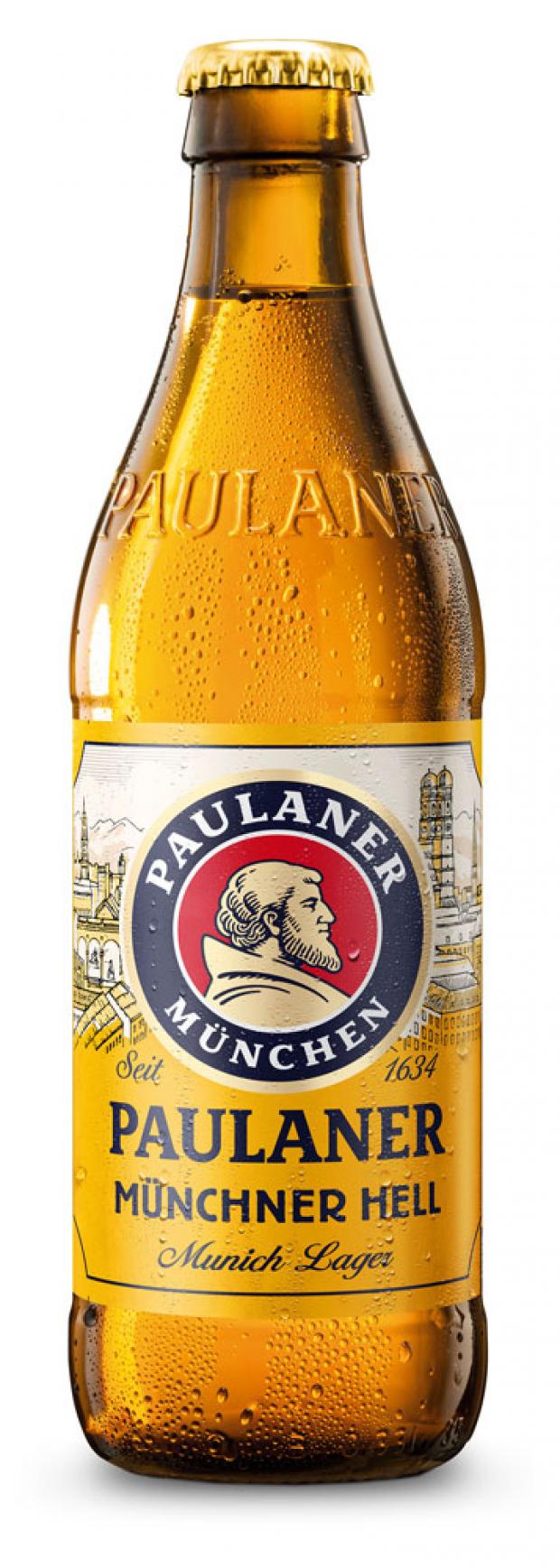 фото Пиво paulaner munchner hell светлое фильтрованное 4,9%, 330 мл