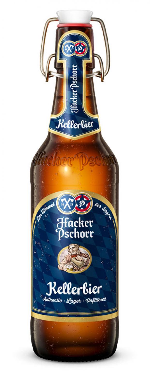 фото Пиво hacker pschorr kellerbier светлое нефильтрованное 5,5%, 500 мл