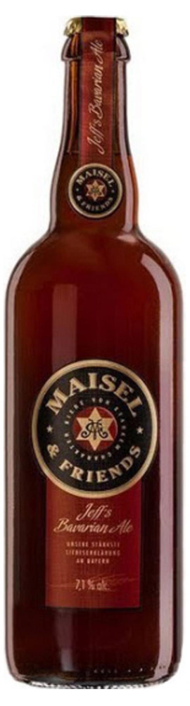 фото Пиво maisel&friends jeff's bavarian ale безалкогольное светлое нефильтрованное, 750 мл