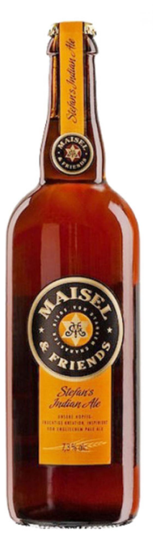 фото Пиво maisel&friends stefan's indian ale безалкогольное светлое нефильтрованное, 750 мл