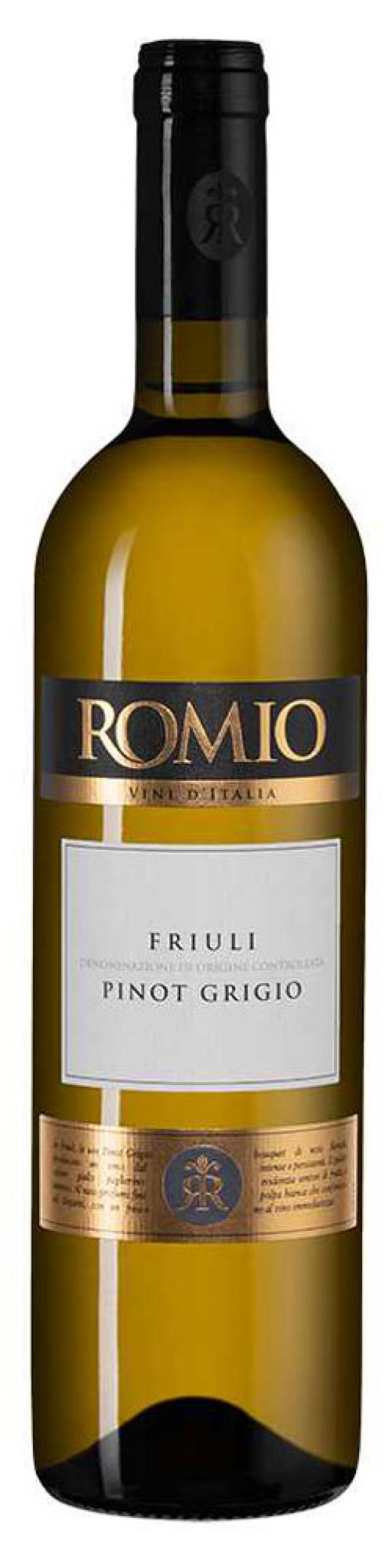 фото Вино romio pinot grigio friuli белое полусухое италия, 0,75 л кавиро