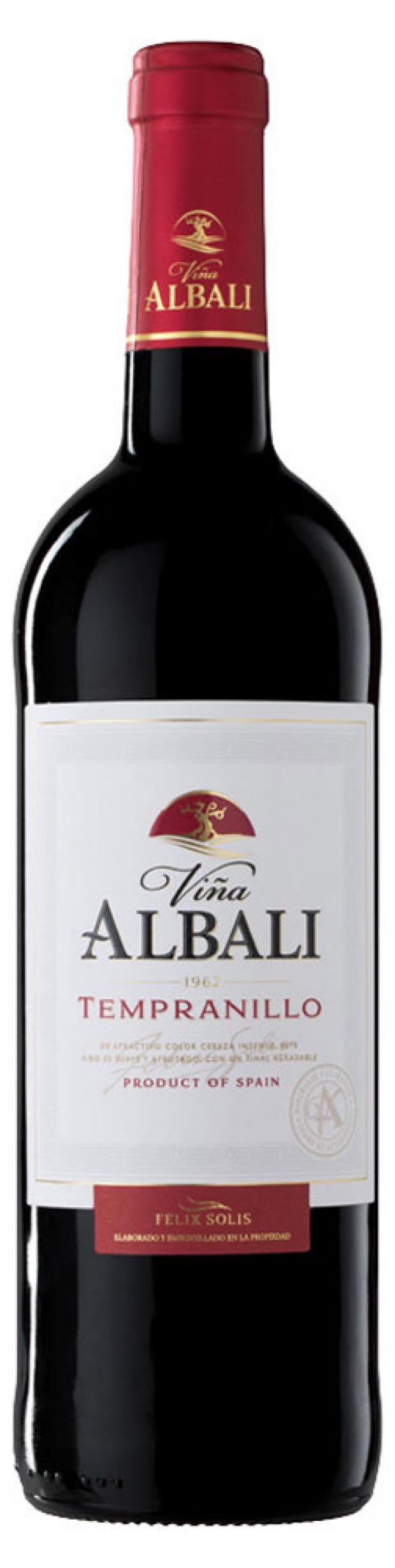 фото Вино felix solis vina albali tempranillo красное полусухое испания, 0,75 л