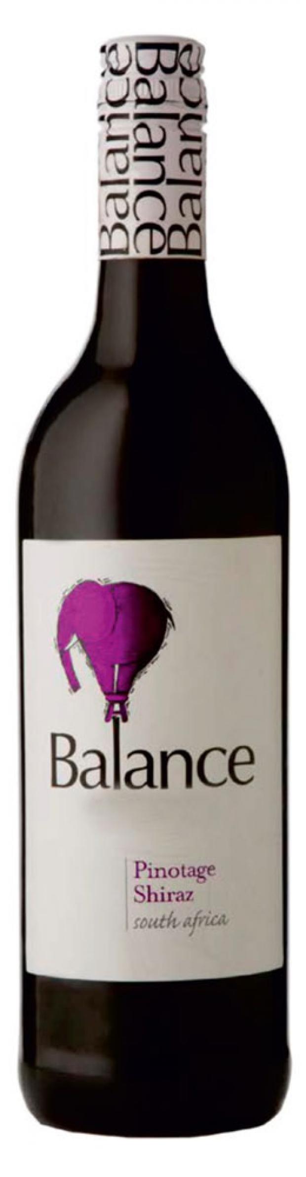 фото Вино balance pinotage shiraz красное полусухое юар, 0,75 л