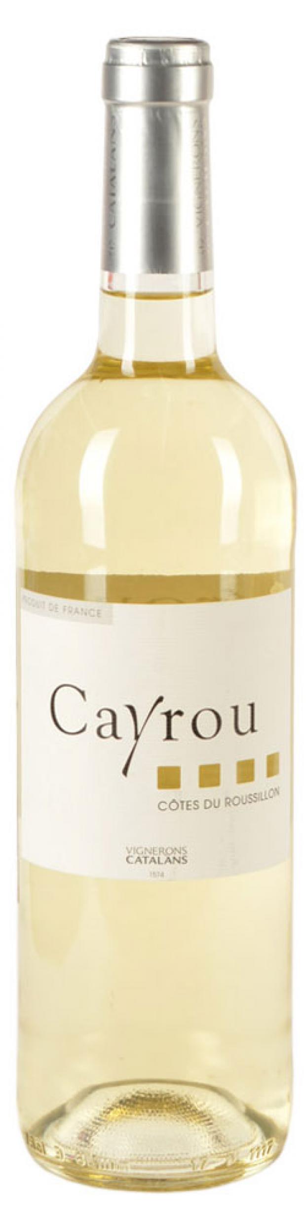 

Вино Cayrou Cotes du Roussillon белое сухое Франция, 0,75 л