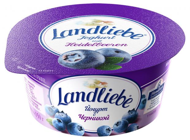 фото Йогурт landliebe с черникой 3,3%, 150 г