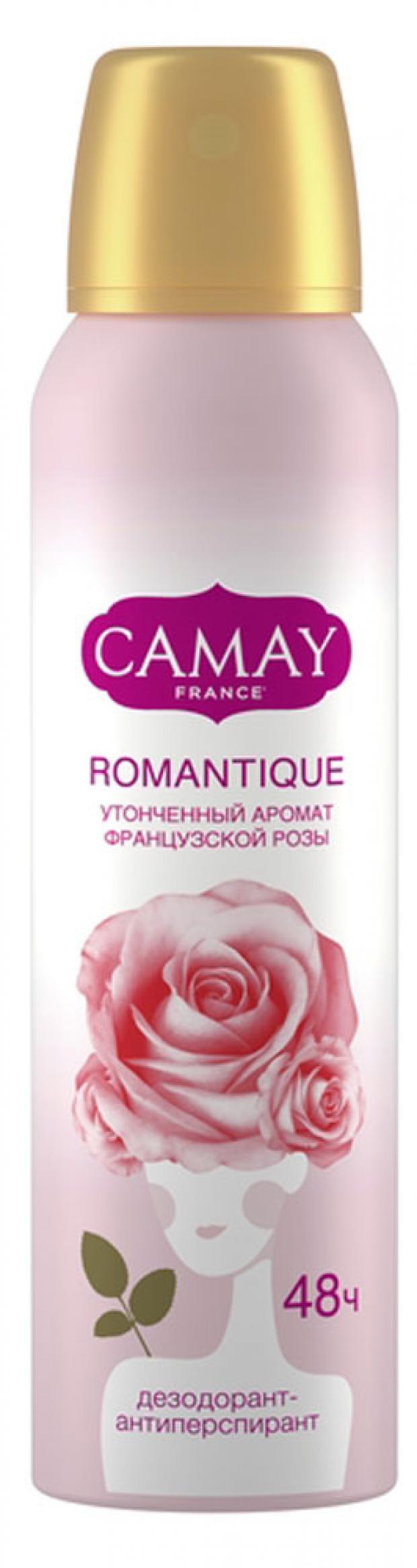 фото Антиперспирант-дезодорант спрей camay romantique, 150 мл