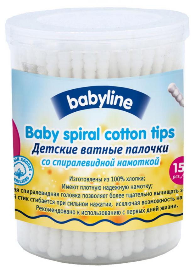 

Ватные палочки Babyline со спиралевидной намоткой, 150 шт