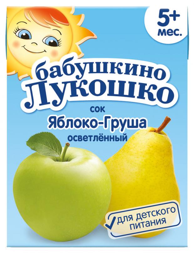 фото Сок «бабушкино лукошко» яблоко-груша осветленный с 5 месяцев, 200 мл