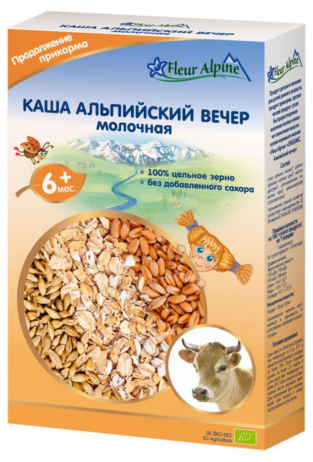 фото Каша молочная fleur alpine organic альпийский вечер с 6 мес, 200 г