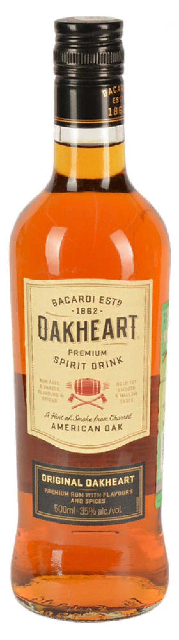 фото Спиртной напиток bacardi oakheart original италия, 0,5 л