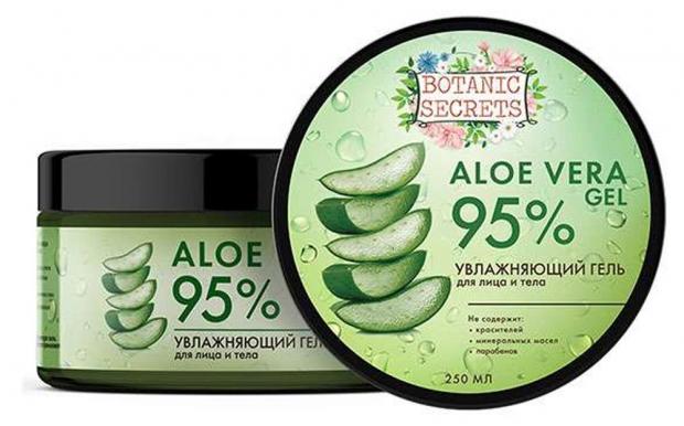 фото Гель для лица и тела botanic secrets aloe veraувлажняющий, 250 мл