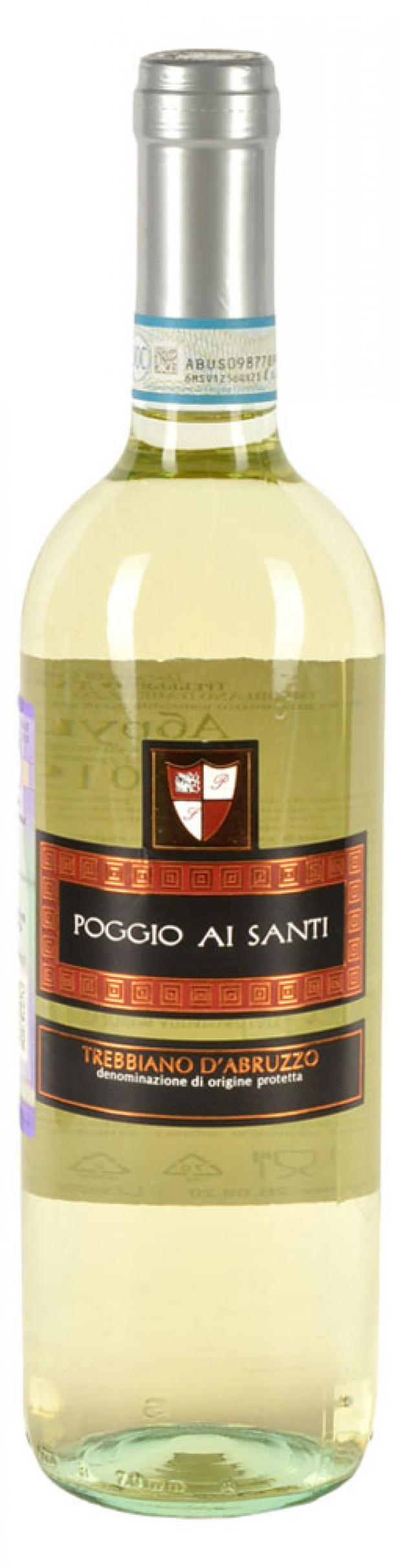 

Вино Poggio ai Santi Trebbiano d'Abruzzo белое сухое Италия, 0,75 л