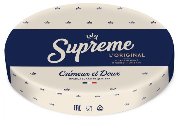 Сыр мягкий Supreme с белой плесенью 60%, вес