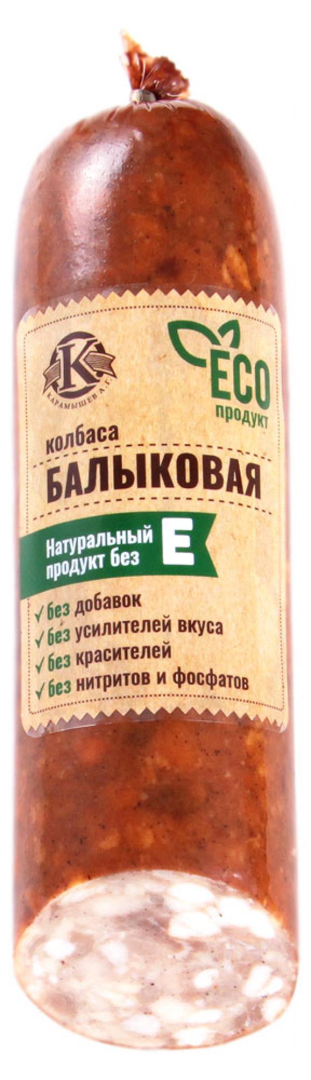 

Колбаса варено-копченая «Карамышев» Балыковая ЭКО продукт, 300 г